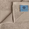4 Pack Resort Collection Soft Bath Towels | 28x55 in Luxury Hotel Plush Absorbent Cotton Bath Towel Large Taupe Color