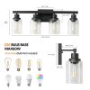 (Same as W1340P197620/L001010-B4) 4-Lights Farmhouse Vanity Lights Fixture Rustic Bathroom Light Fixture Bathroom Sconce (Without Bulbs)
