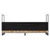 VEVOR 8.5FT Outdoor Firewood Rack with Cover, 102x14.2x46.1 in, Heavy Duty Firewood Holder & 600D Oxford Waterproof Cover for Fireplace, Patio