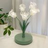 Crystal Bell Orchid Table Lamp, Bedside lamp, Gifts for girls chrildren, Flower nursery night light